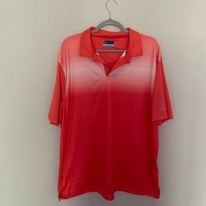 PGA Tour salmon colored collared men’s golf shirt size xl